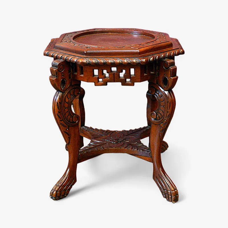 Столик кавовий MJ-437 червоне дерево Індонезія